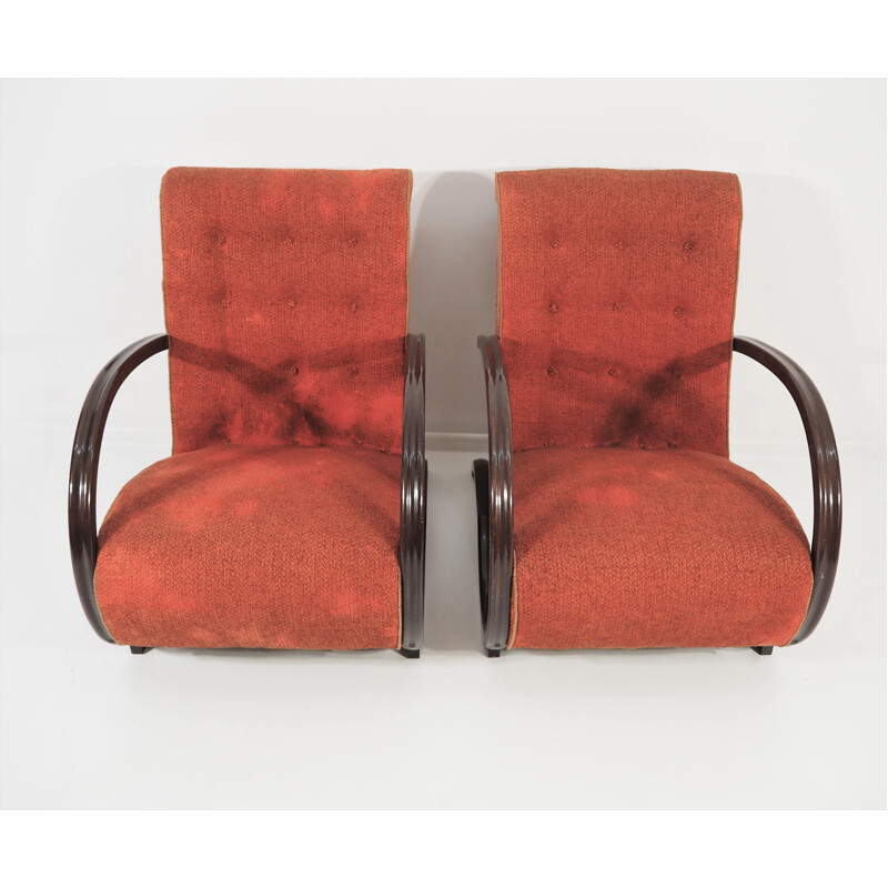 Set of 2 Art Deco Lounge Chairs, 1940