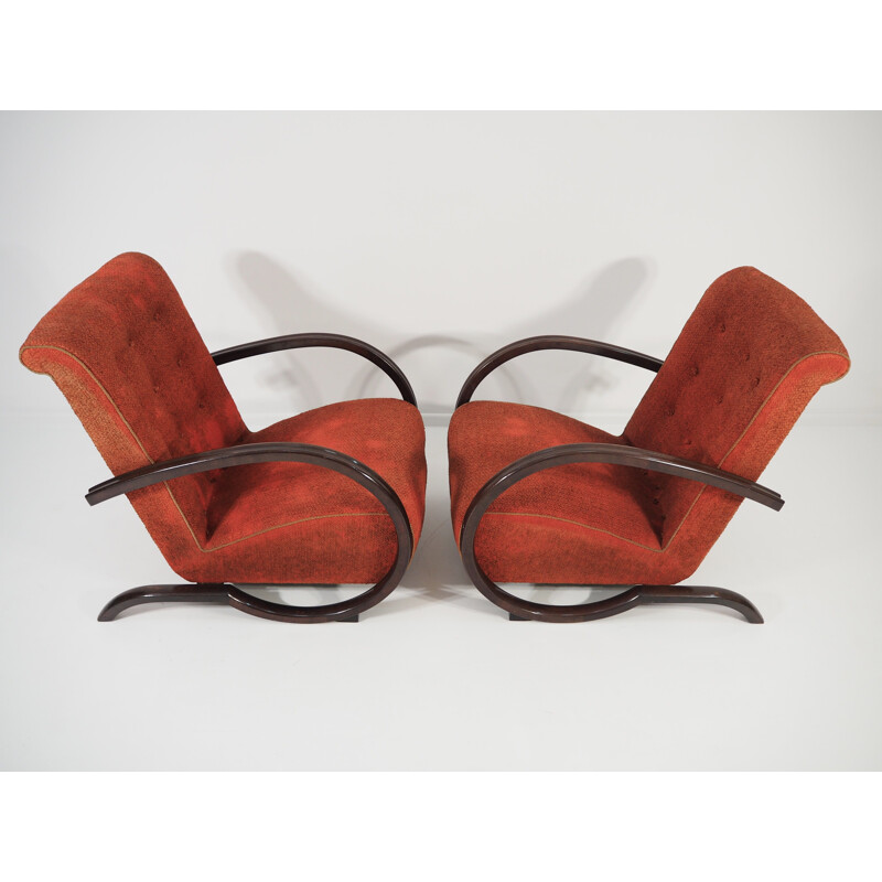 Set of 2 Art Deco Lounge Chairs, 1940