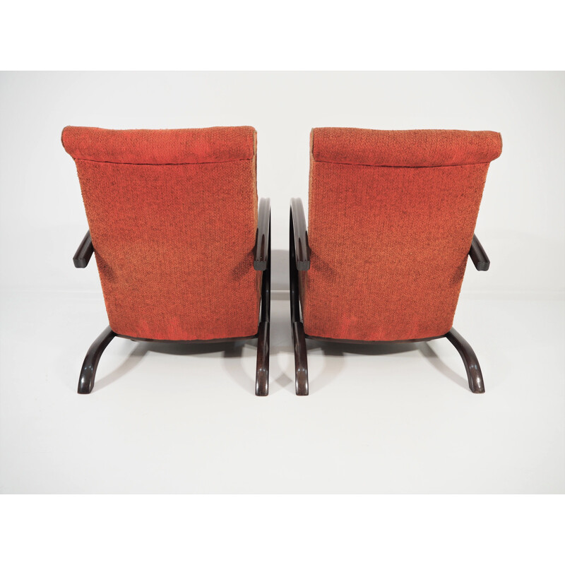 Set of 2 Art Deco Lounge Chairs, 1940