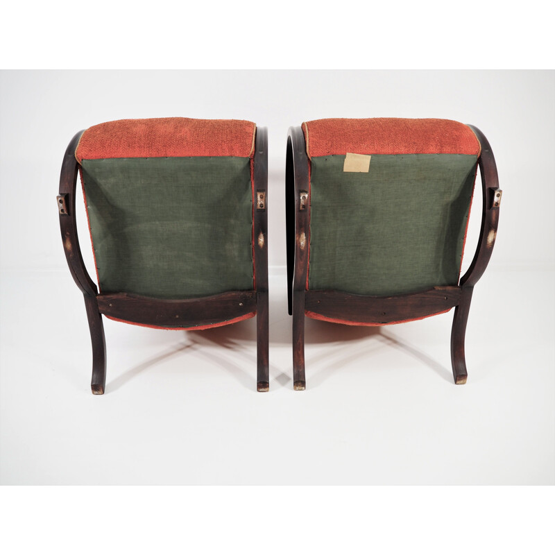 Lot de 2 fauteuils de salon Art Déco, 1940
