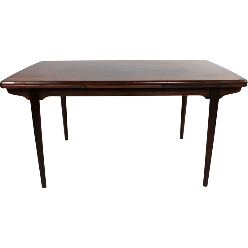 Table vintage à rallonge en palissandre par Arne Vodder, 1960