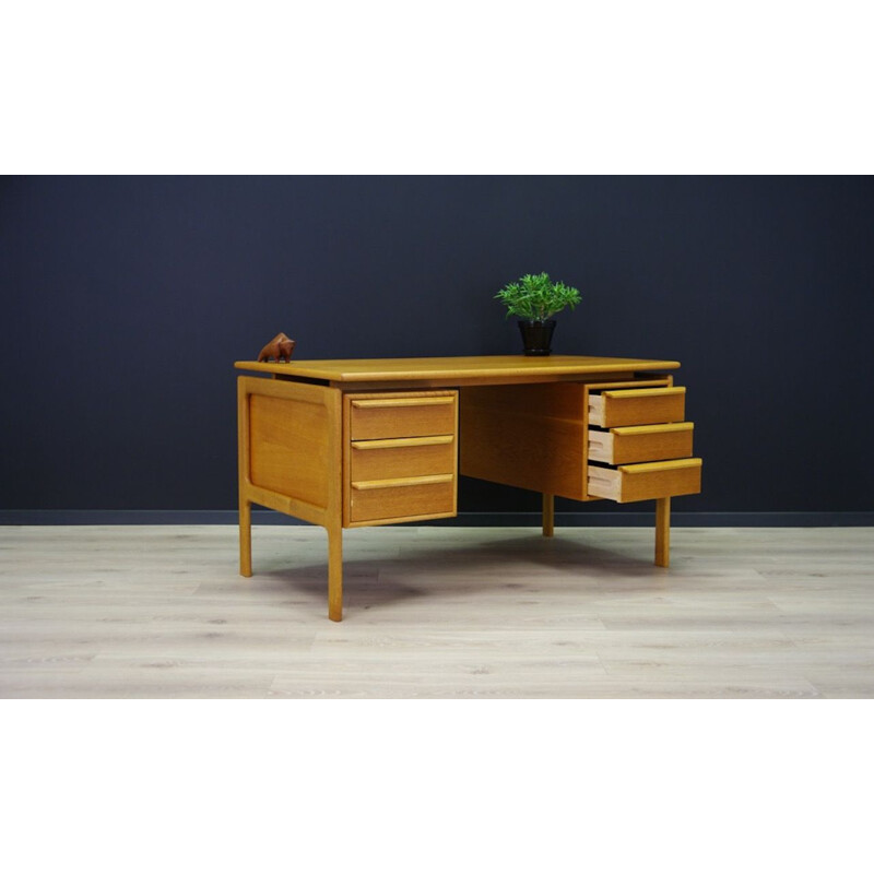 Ash vintage desk by GV Møbler, 1960s