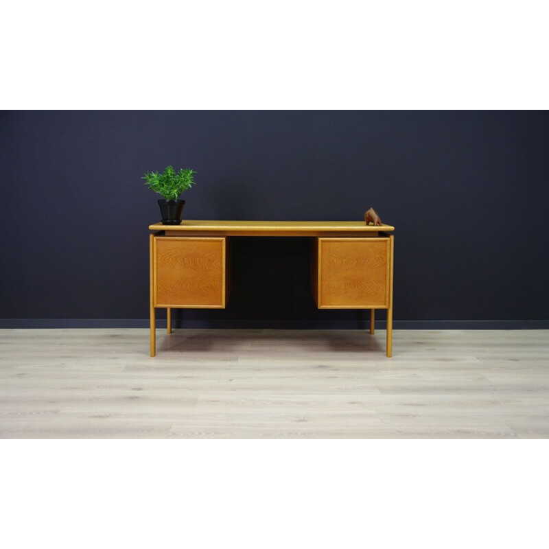 Ash vintage desk by GV Møbler, 1960s