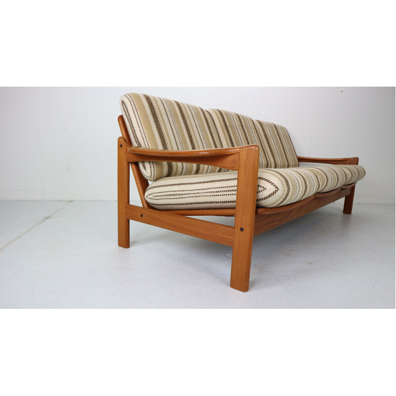 Teak Danish 3-seater sofa by Niels Bach, 1960s