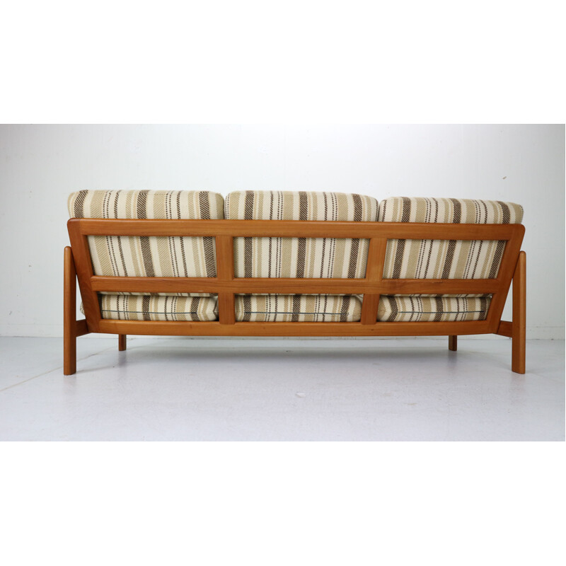 Teak Danish 3-seater sofa by Niels Bach, 1960s