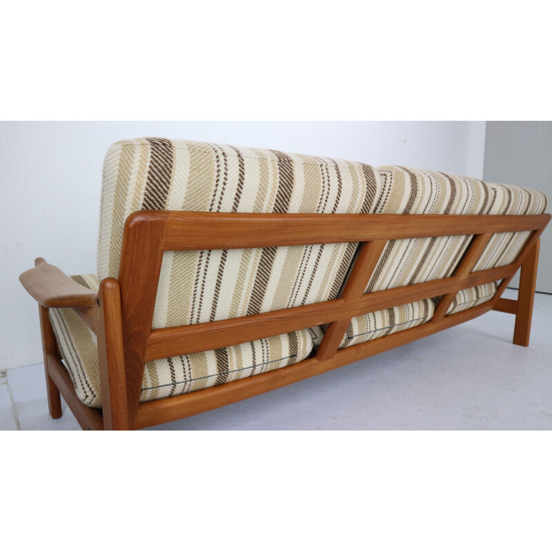Teak Danish 3-seater sofa by Niels Bach, 1960s