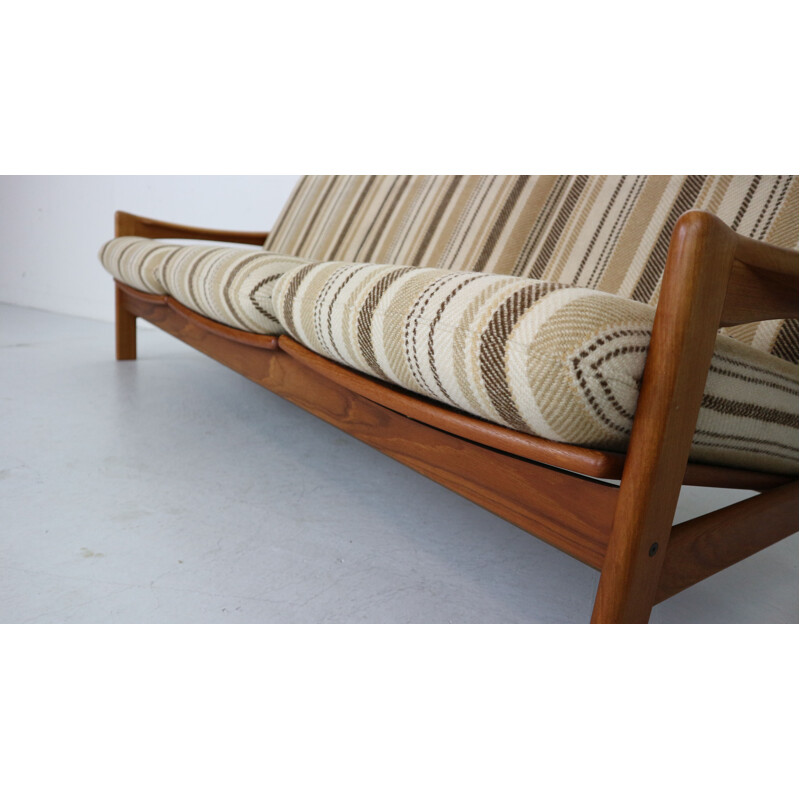 Teak Danish 3-seater sofa by Niels Bach, 1960s