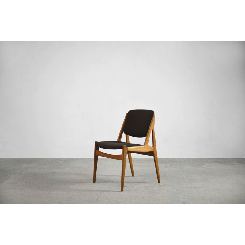 Teak danish vintage Ella Chair by Arne Vodder for Vamo Sonderborg, 1960s
