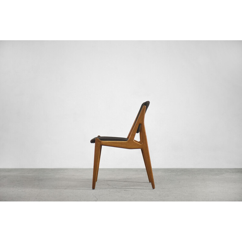 Teak danish vintage Ella Chair by Arne Vodder for Vamo Sonderborg, 1960s