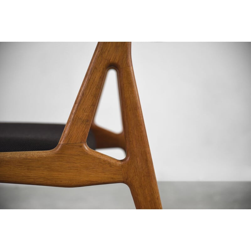 Teak danish vintage Ella Chair by Arne Vodder for Vamo Sonderborg, 1960s