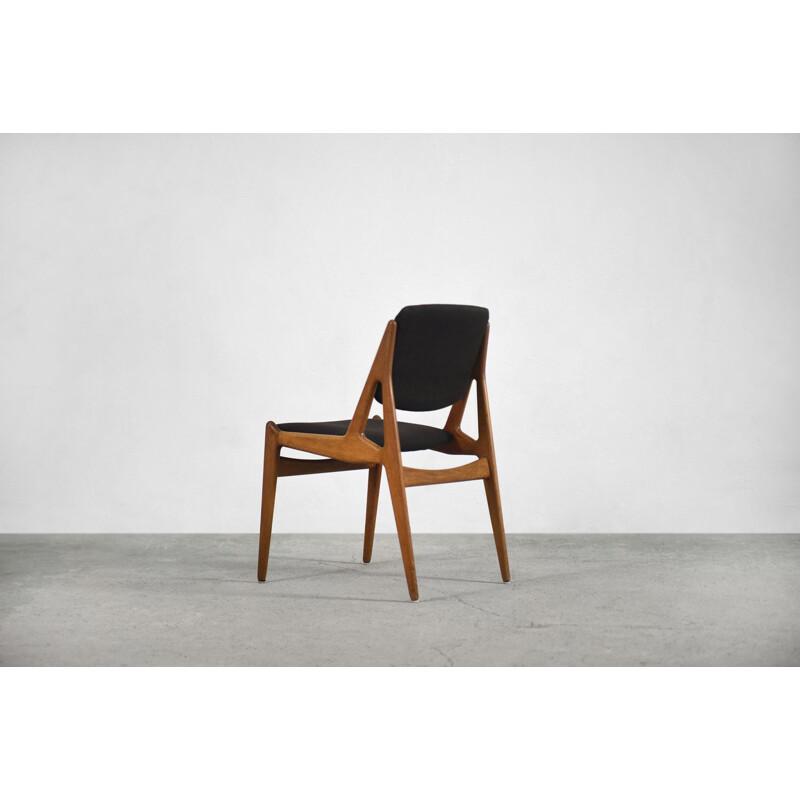 Teak danish vintage Ella Chair by Arne Vodder for Vamo Sonderborg, 1960s