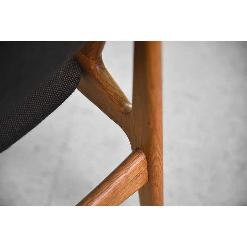 Teak danish vintage Ella Chair by Arne Vodder for Vamo Sonderborg, 1960s