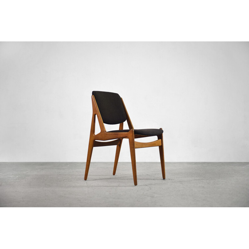 Teak danish vintage Ella Chair by Arne Vodder for Vamo Sonderborg, 1960s