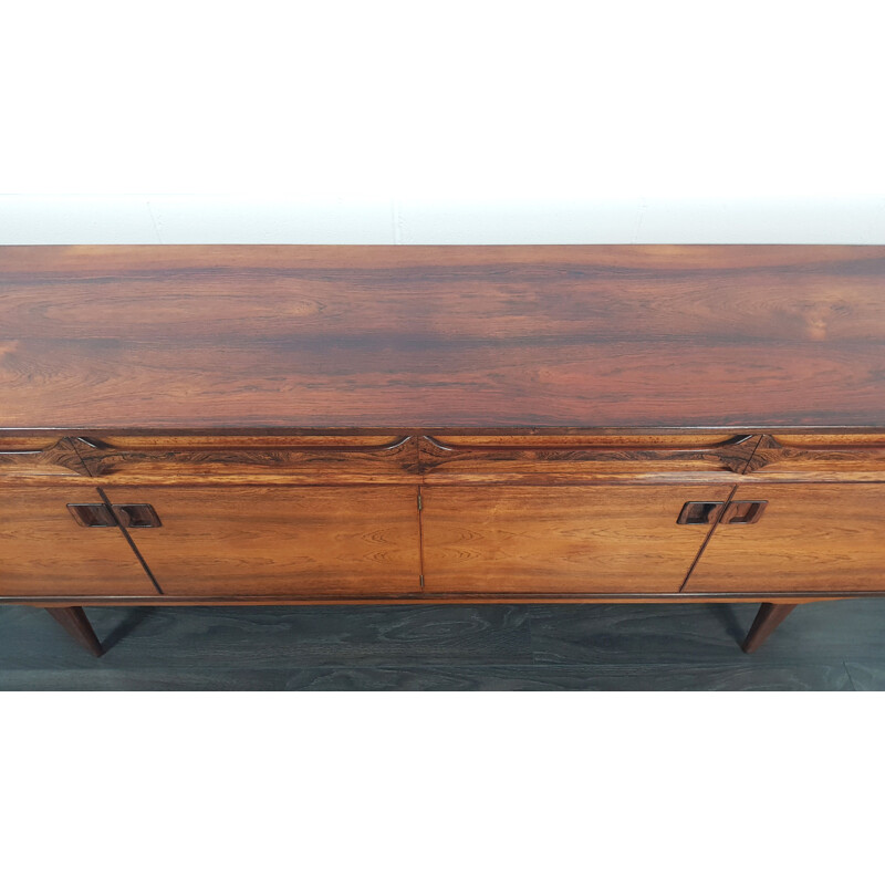 Rosewood brazilian vintage sideboard by Alfred Cox, 1960s