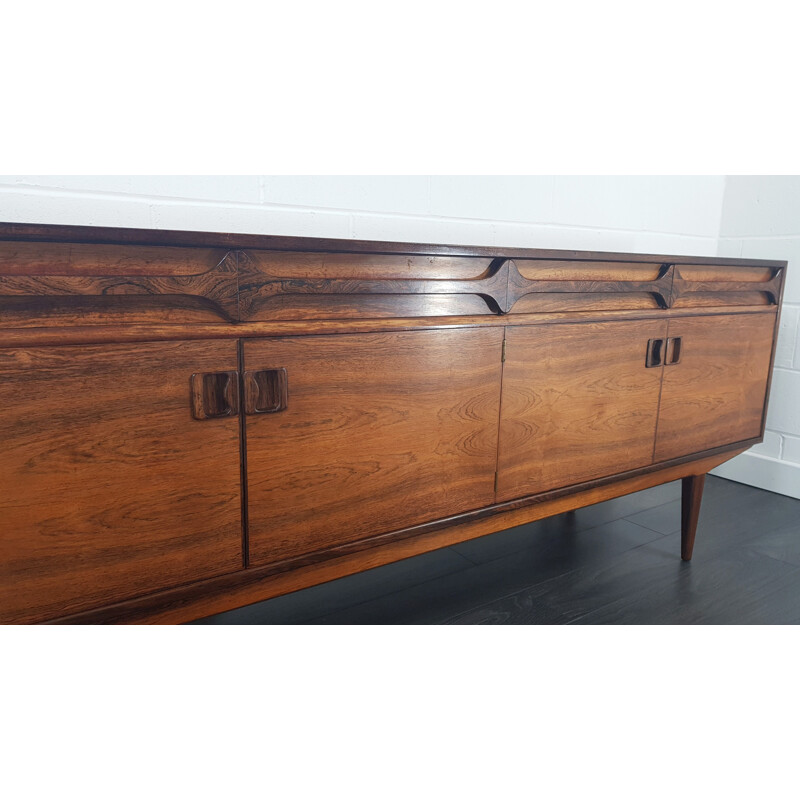 Rosewood brazilian vintage sideboard by Alfred Cox, 1960s