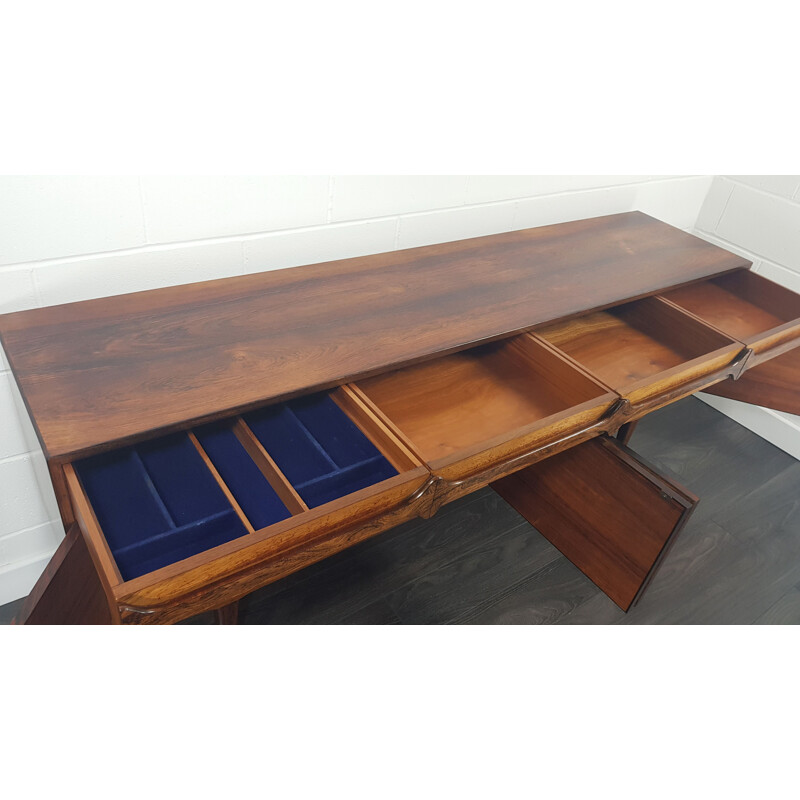 Rosewood brazilian vintage sideboard by Alfred Cox, 1960s