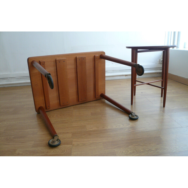 Furniture Makers Dansih Control kitchen trolley in teak - 1960s