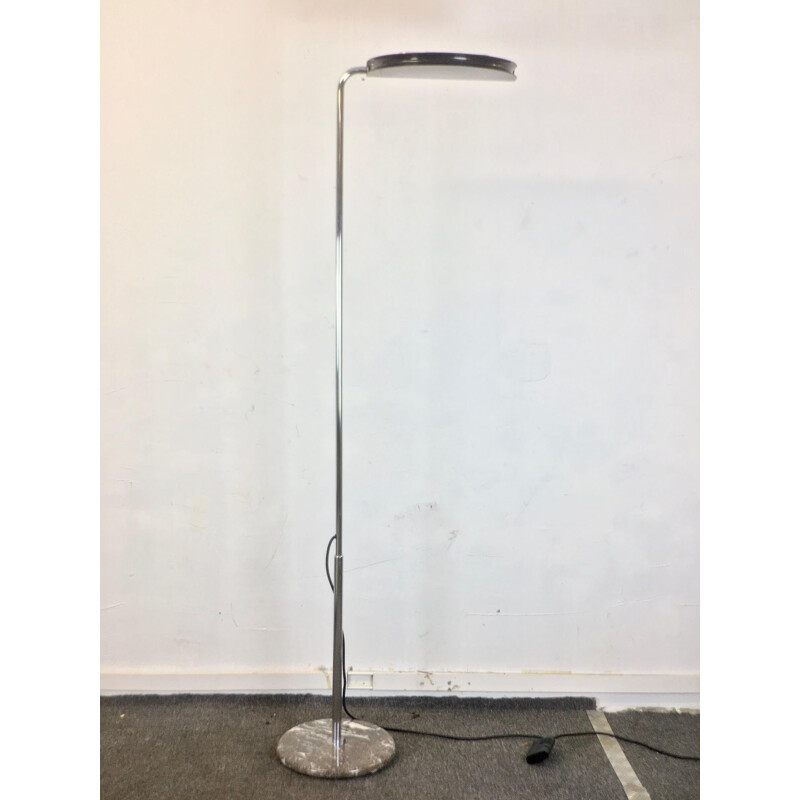 Vintage floor lamp model Mezzaluna by Bruno Gecchelin, Skipper publisher, 1970s