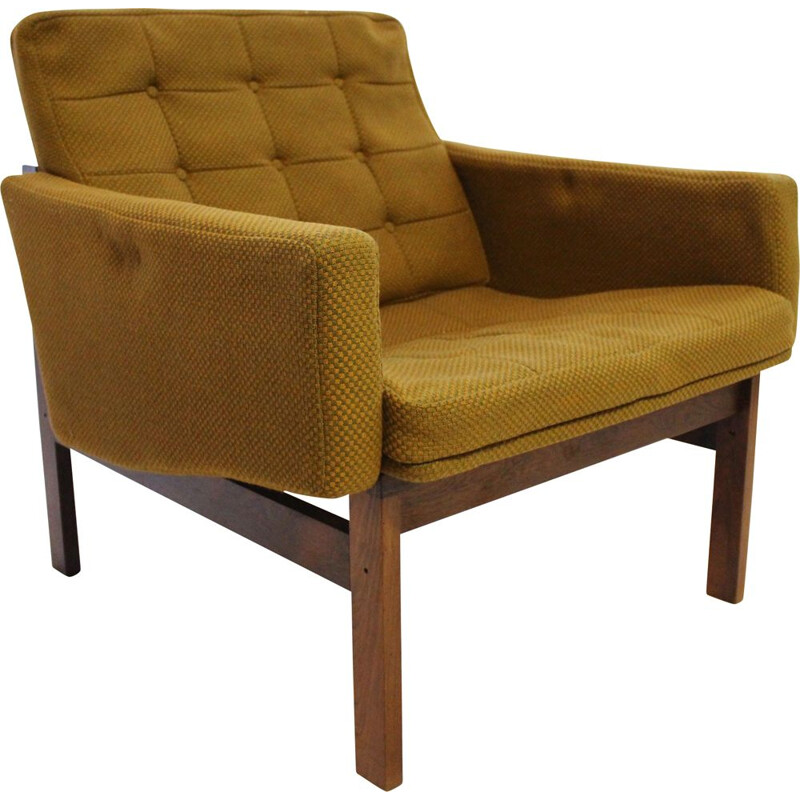 Paire de fauteuils vintage - tissu vert