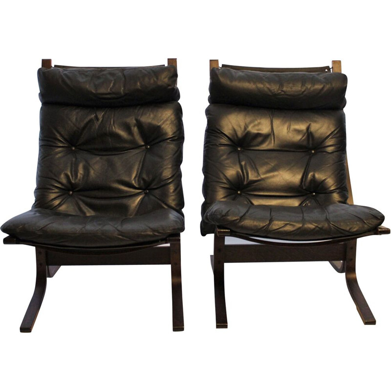 Pair of Siesta armchairs by Ingmar Relling and Westnofa, 1960s
