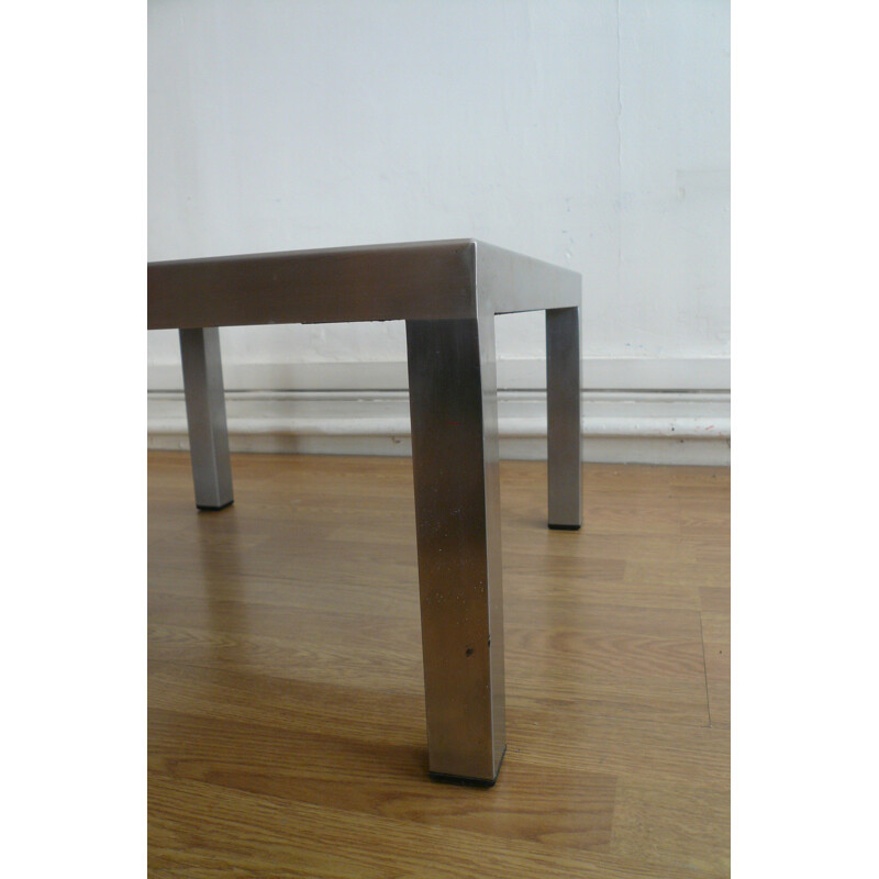 Table basse Design Steel en acier inox, Maria PERGAY - 1970
