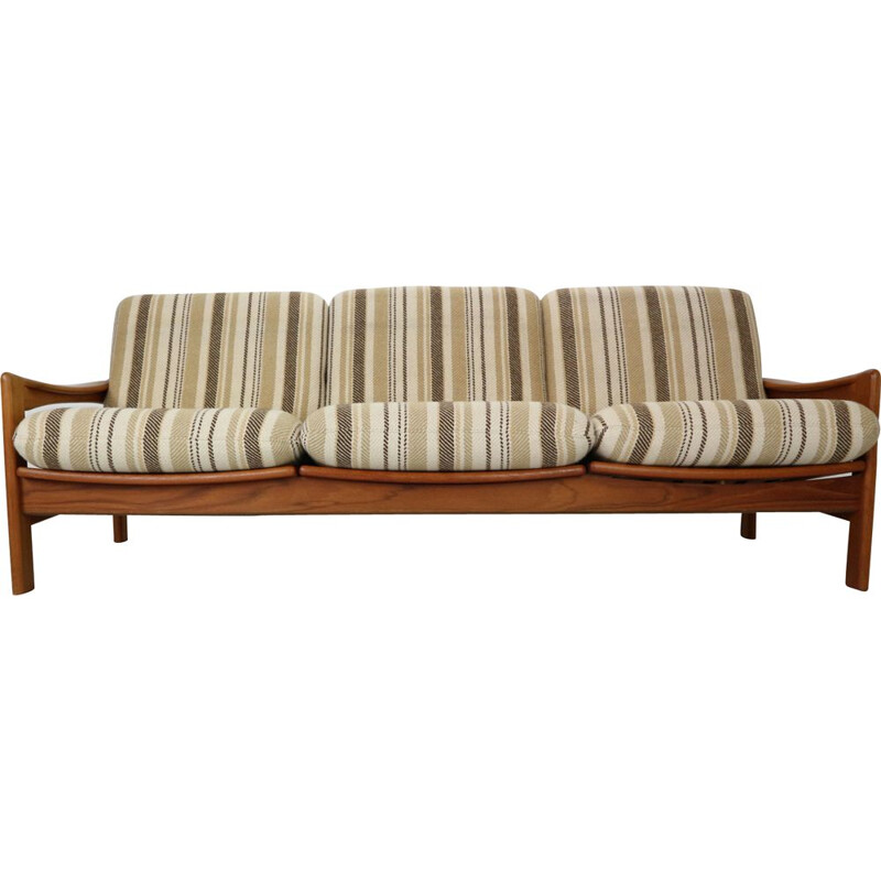 Teak Danish 3-seater sofa by Niels Bach, 1960s