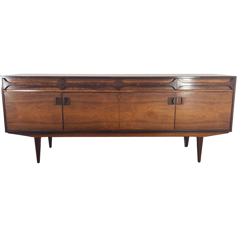 Rosewood brazilian vintage sideboard by Alfred Cox, 1960s