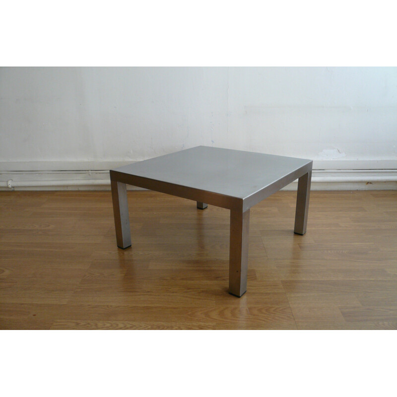 Table basse Design Steel en acier inox, Maria PERGAY - 1970