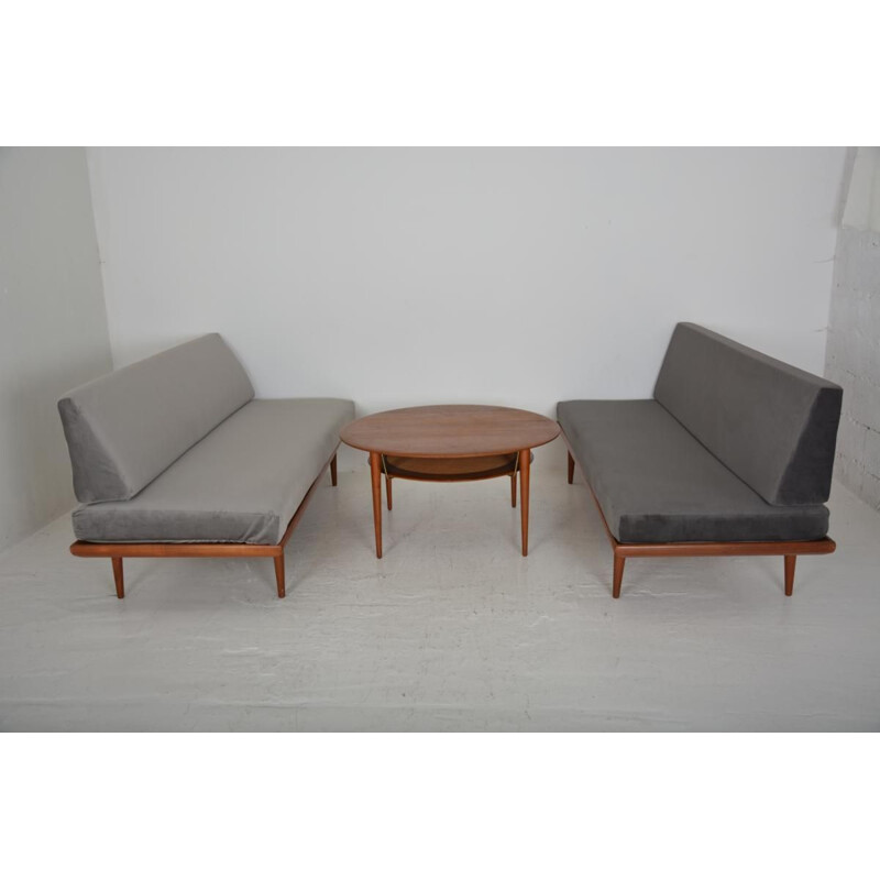 Vintage Sofa bed "Minerva" by Peter Hivdt and Orla Molgaard Nielsen by France & Son, 1960s