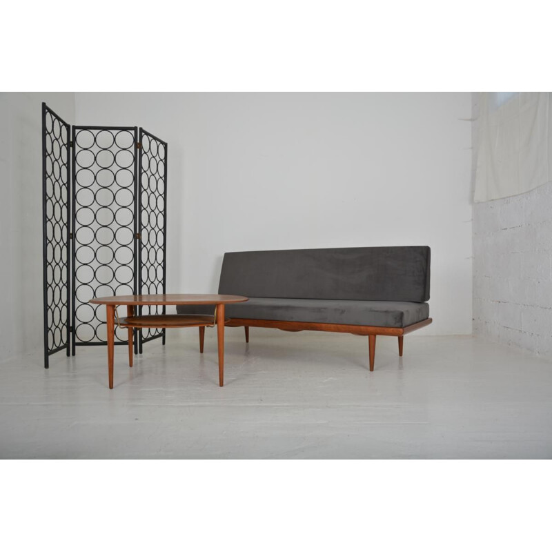 Vintage sofa bed "Minerva" by Peter Hivdt and Orla Molgaard Nielsen from France & Son, 1960s