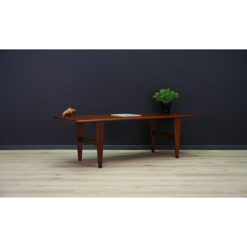 Table basse vintage rétro en teck, Danemark, 1960-70