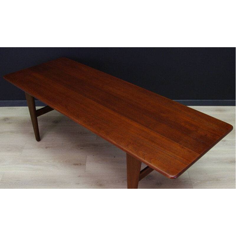 Table basse vintage rétro en teck, Danemark, 1960-70