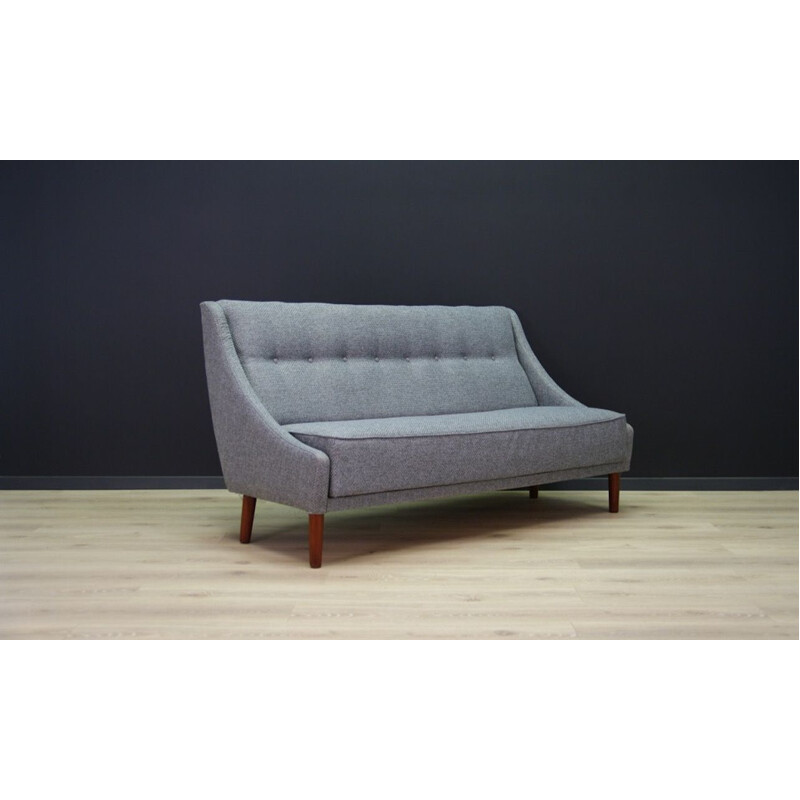 Vintage Retro grey Sofa, scandinavian style, Denmark, 1960-70s