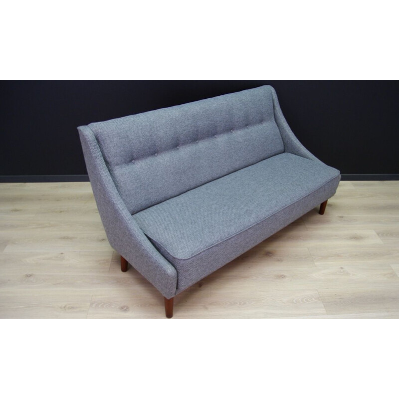 Vintage Retro grey Sofa, scandinavian style, Denmark, 1960-70s