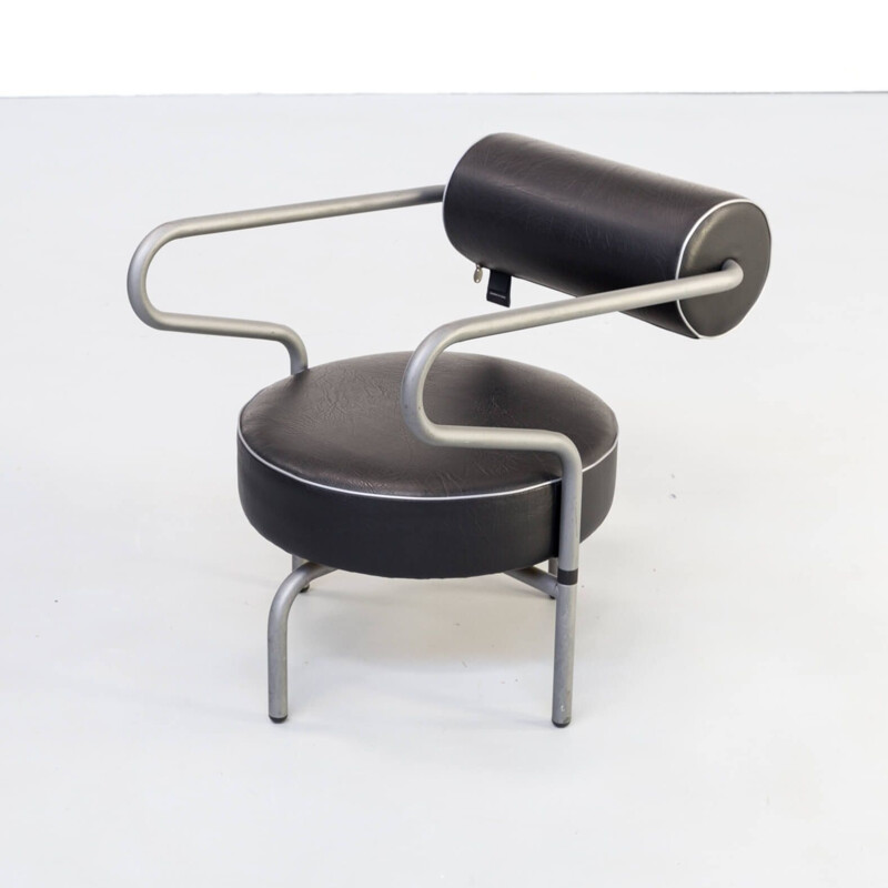 Pair of vintage black armchairs for The Natural Choice, Denmark, 1970