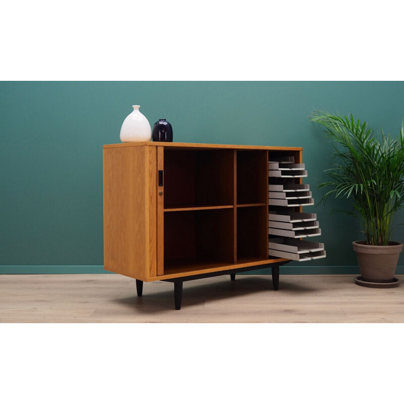 Vintage ash cabinet scandinavian design 1970