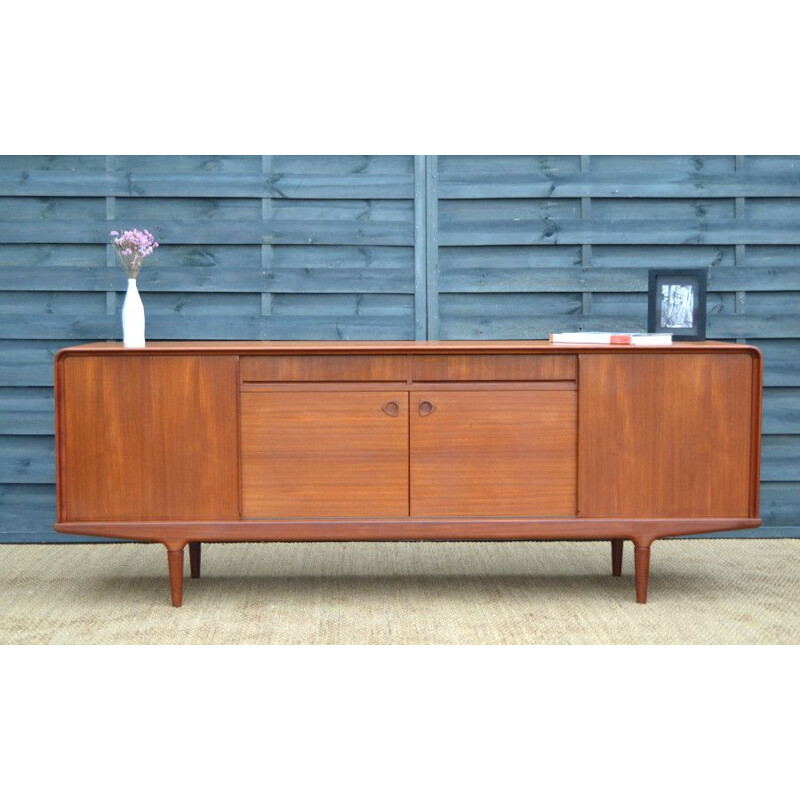 Vintage teak stringcourse by Clausen & Son