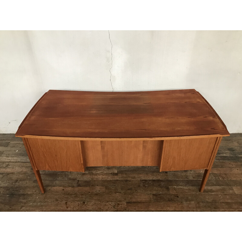 Bureau scandinave en teck Dyrlund design denmark 1950 1960