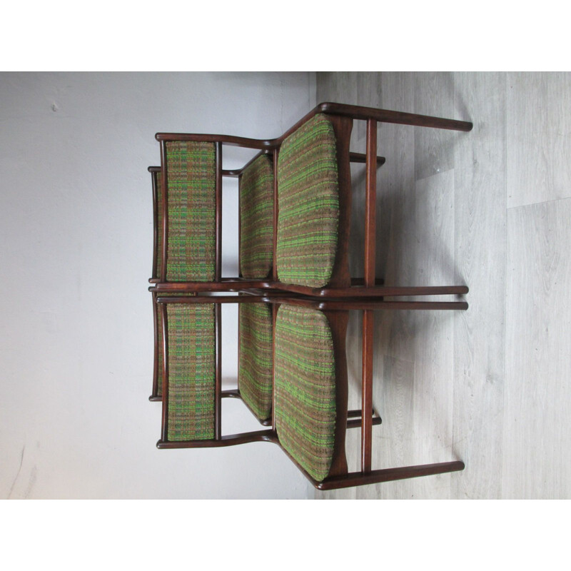 Set di 4 sedie vintage in palissandro, Danimarca, anni '70
