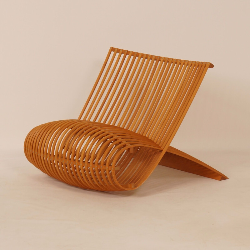 Chaise vintage "wooden chair" de Marc Newson pour Cappellini, 1992