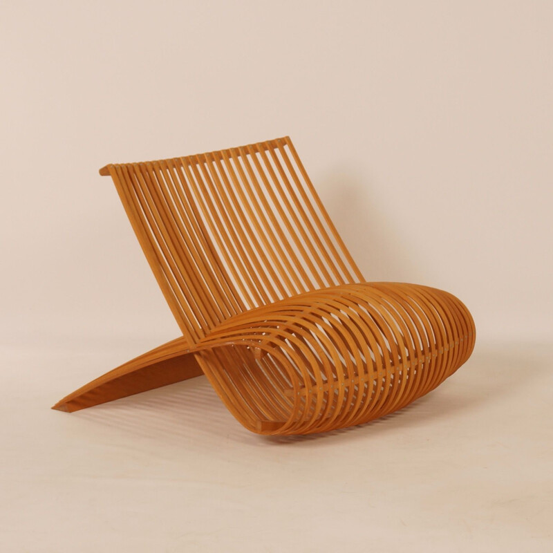 Chaise vintage "wooden chair" de Marc Newson pour Cappellini, 1992