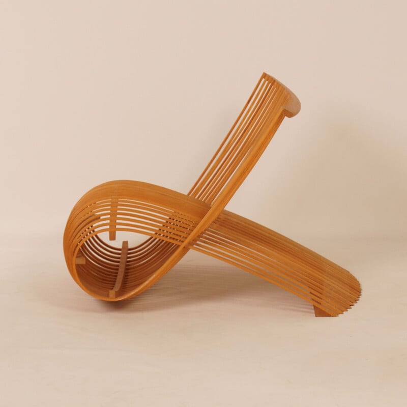 Chaise vintage "wooden chair" de Marc Newson pour Cappellini, 1992