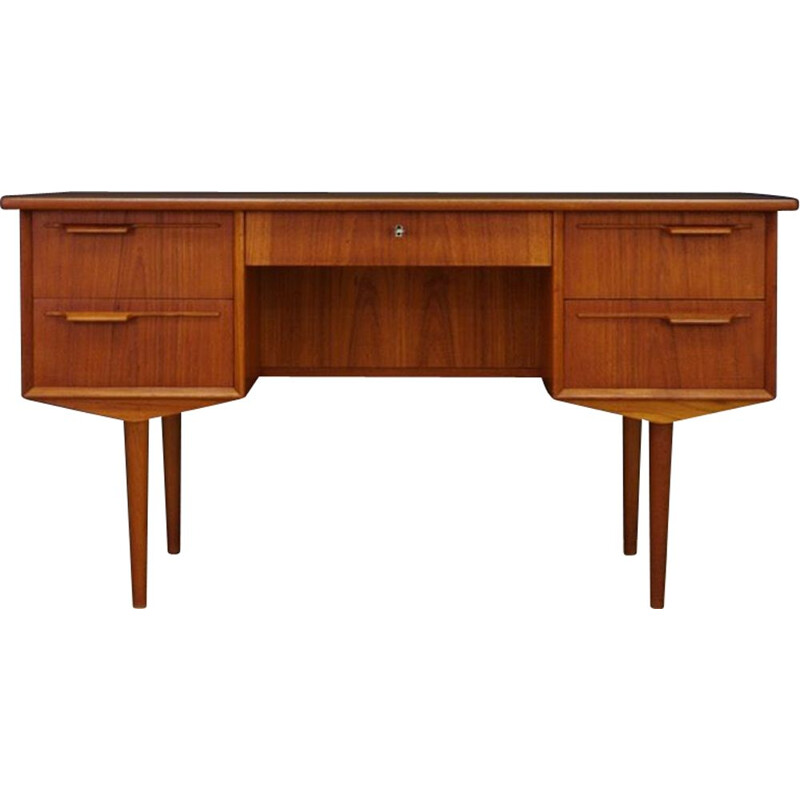 Bureau en teck rétro vintage, Danemark, 1960-70