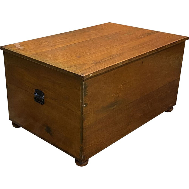 Vintage teak English chest 1950