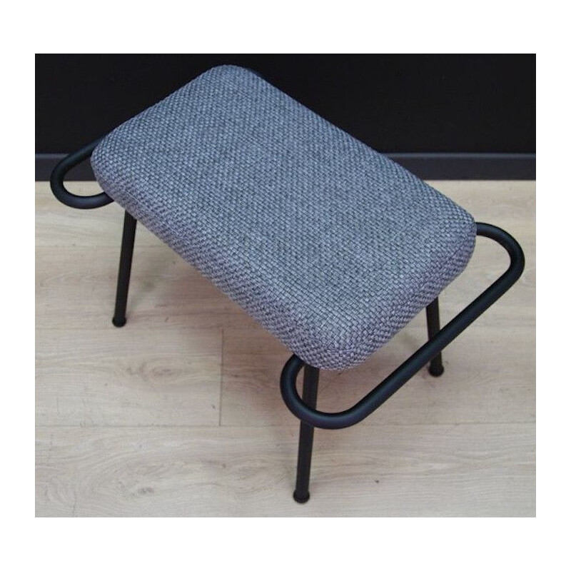 Vintage grey Footrest, scandinavian design, 1970s