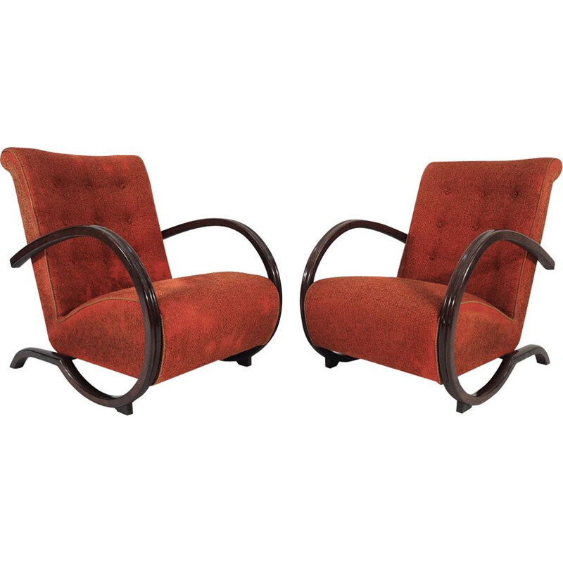 Set of 2 Art Deco Lounge Chairs, 1940