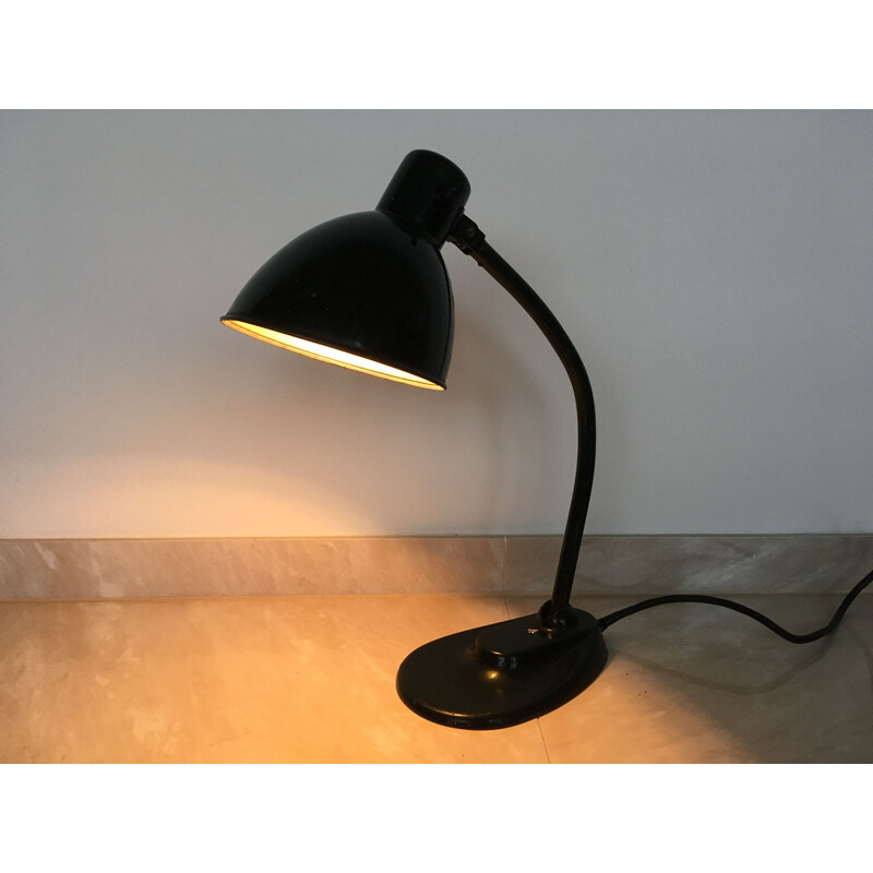 Vintage Bauhaus table desk lamp by Marianne Brandt for Kandem 1930s