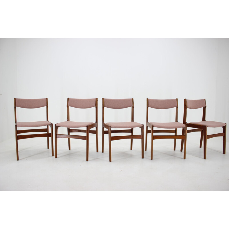 Ensemble de 6 chaises vintage danoises , 1960