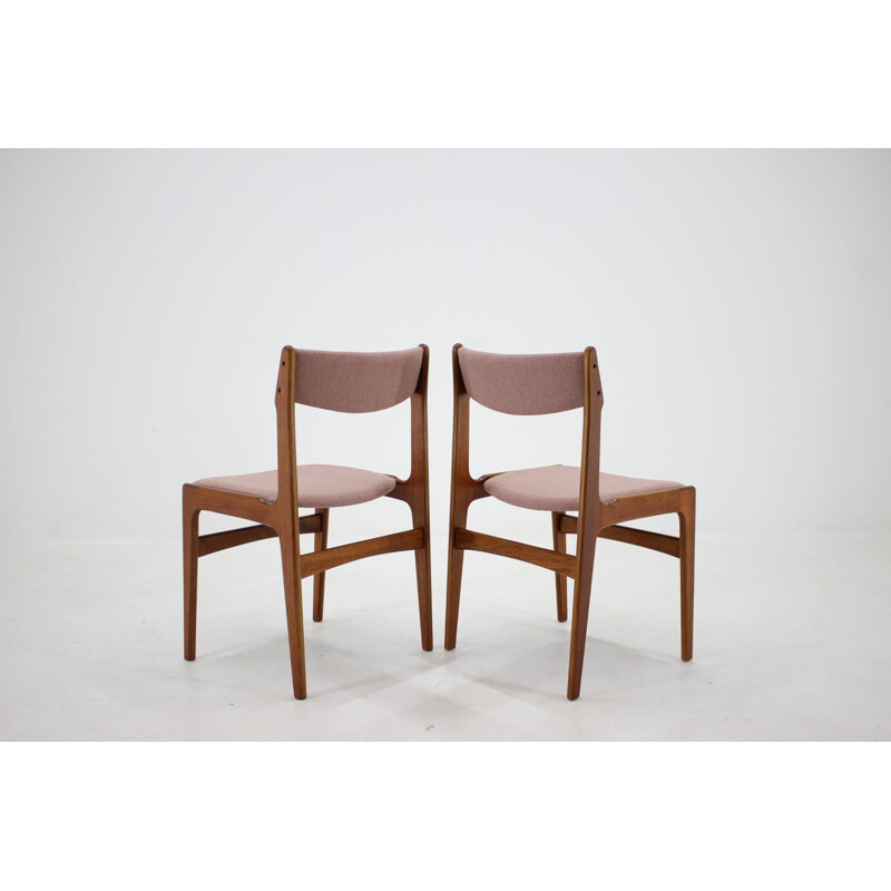 Ensemble de 6 chaises vintage danoises , 1960