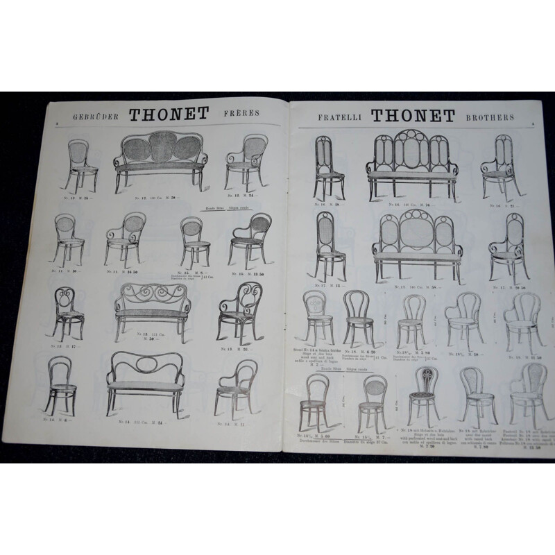 Vintage Thonet office chair, model Nr. 15, 1900